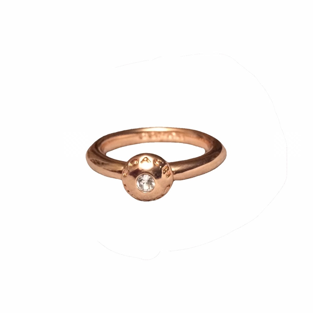 Coach Pave Disc Ring