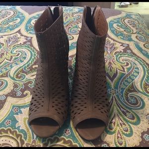 Cato open toe booties