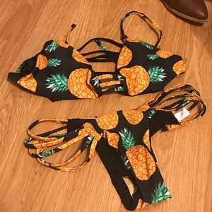 Pineapple bathing suit