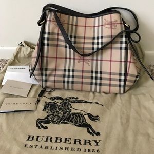 New Burberry Small Haymarket Canterbury Check Tote
