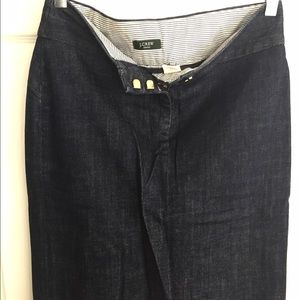 Denim J.Crew Pencil Skirt