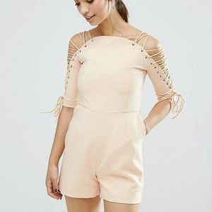 Lavish Alice lace up Playsuit