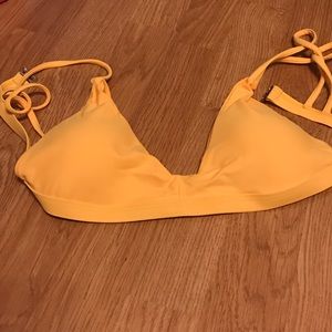 Yellow bathing suit top