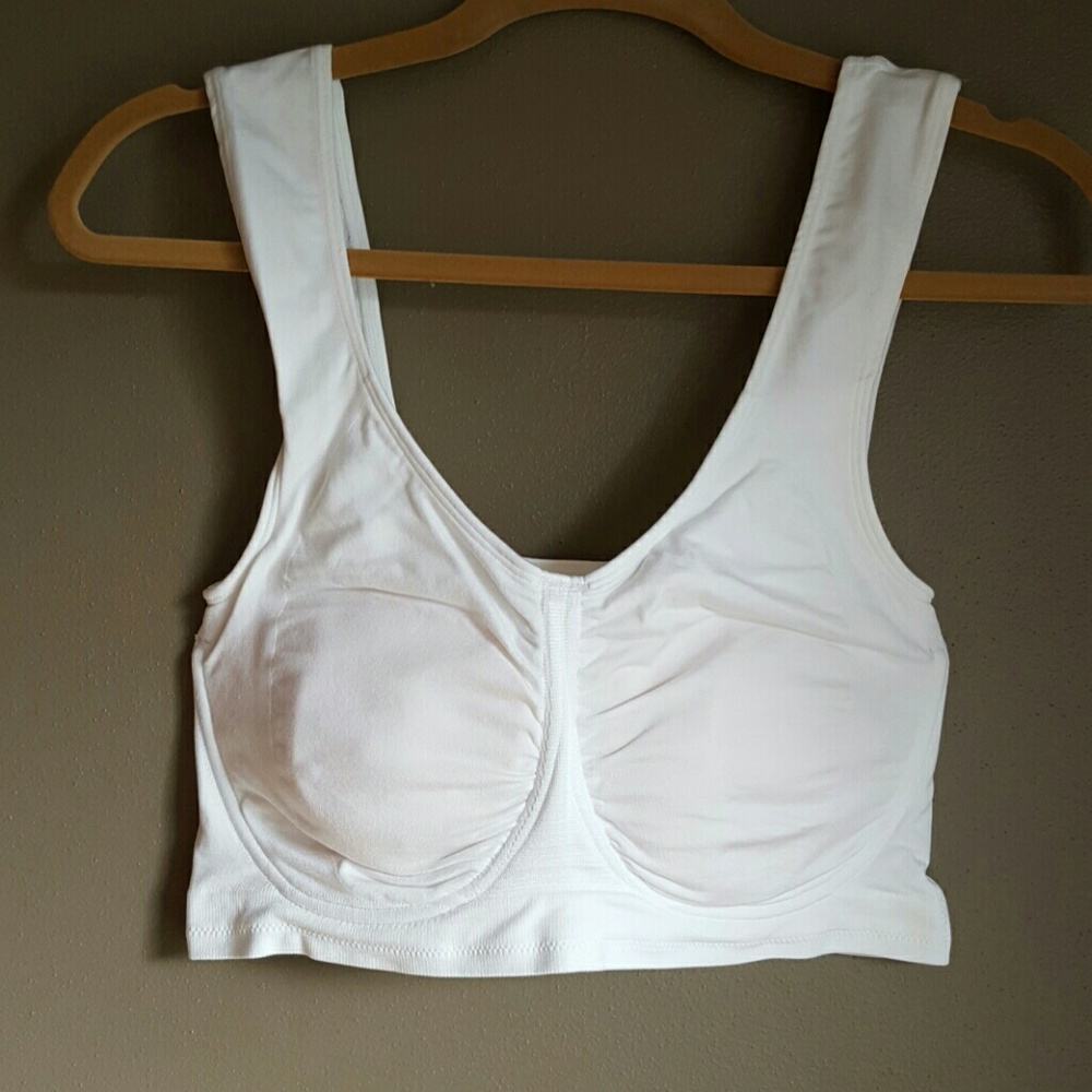 ⚡SALE⚡Rhonda Shear 2X Women's White Bra