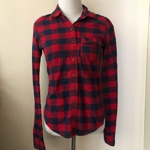 A&F FLANNEL SHIRT SZ S