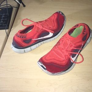 Nike free flyknit (used) multicolor FINAL SALE