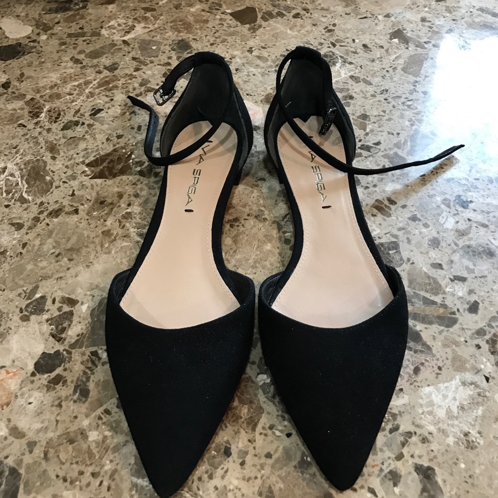 Via Spiga black flats