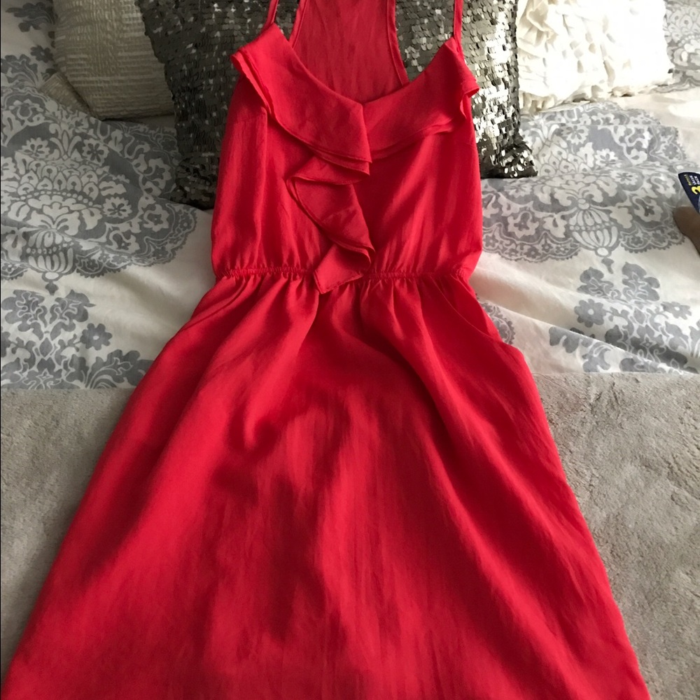 Red summer dress