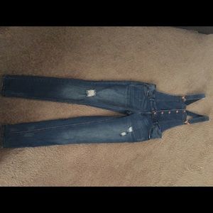 Worn once Jean overalls