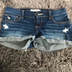 abercrombie jean shorts