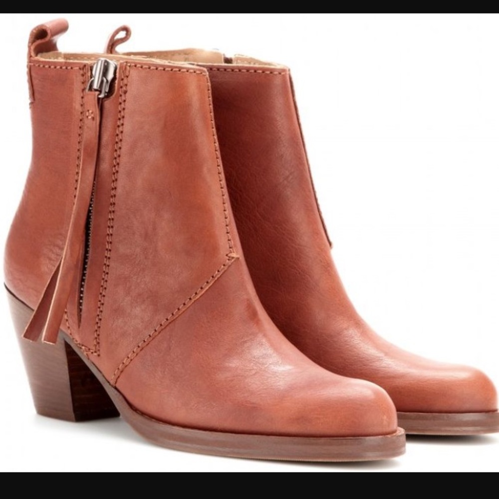 Acne pistol boot in natural - Picture 1 of 7