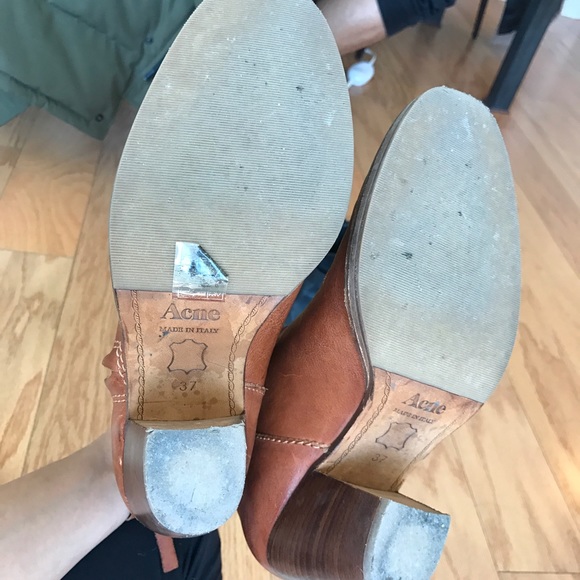 Acne pistol boot in natural - Picture 4 of 7