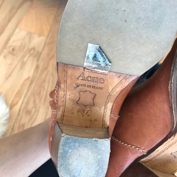 Acne pistol boot in natural - Picture 5 of 7