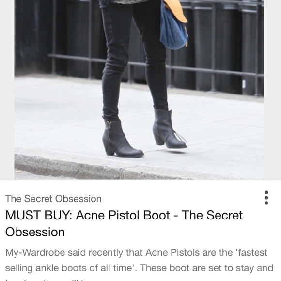 Acne pistol boot in natural - Picture 7 of 7