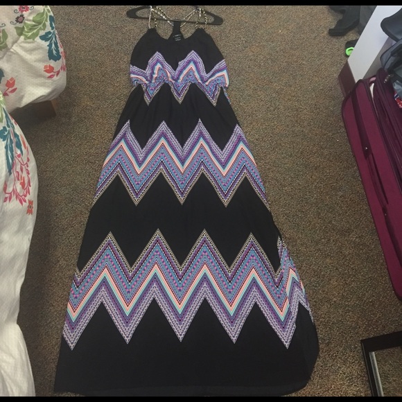 Colorful Rue 21 Chain/spaghetti strap maxi dress - Picture 3 of 4