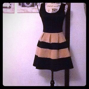 Windsor tan and black dress