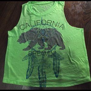 💜 NEON GREEN CROP TOP