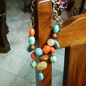 Turquoise  bead necklace.  Nwt
