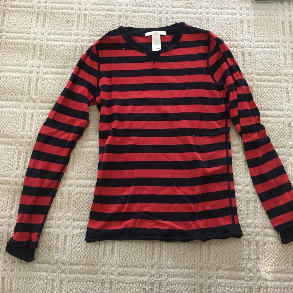 Stripe sweater red/navy