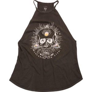 Billabong Skull Vibes Grey High Neck tank top in S