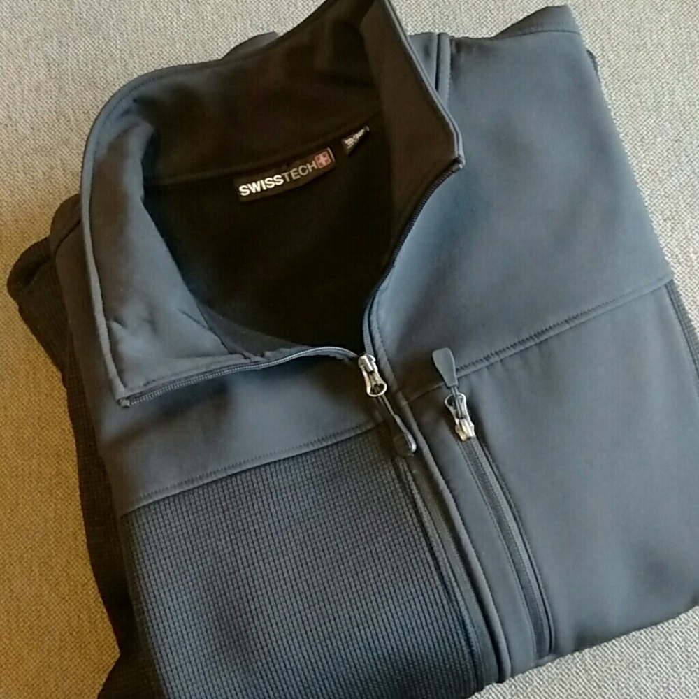 Black Swiss Weather Tech Jacket