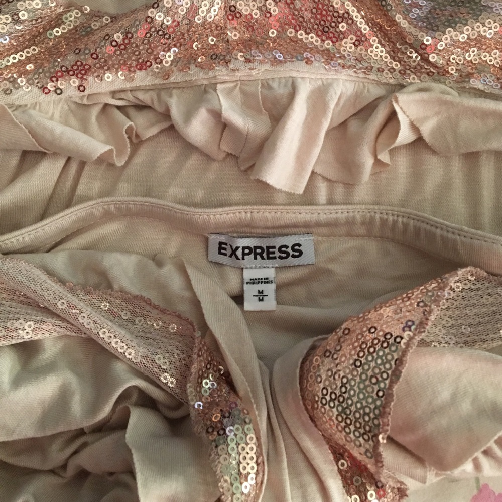 Express Sequin Halter Top - image 2