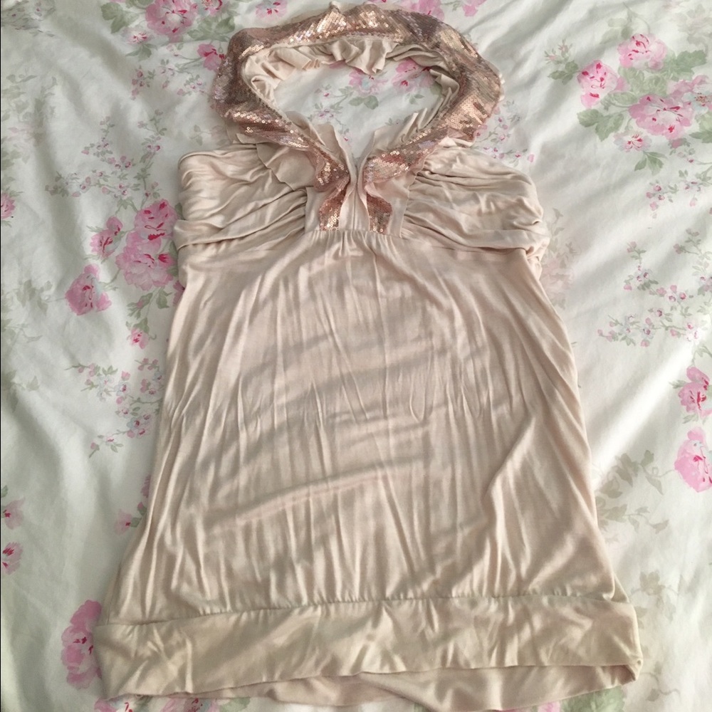 Express Sequin Halter Top - image 3