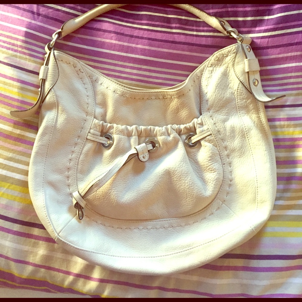 Real Leather sand colored hobo bag
