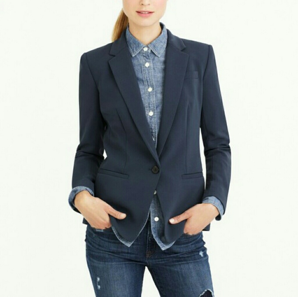 J. Crew Japanese Crepe Blazer