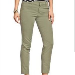 Green Chino Pixie Capris