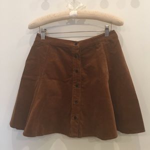 Brandy Melville cute a-line brown skirt!