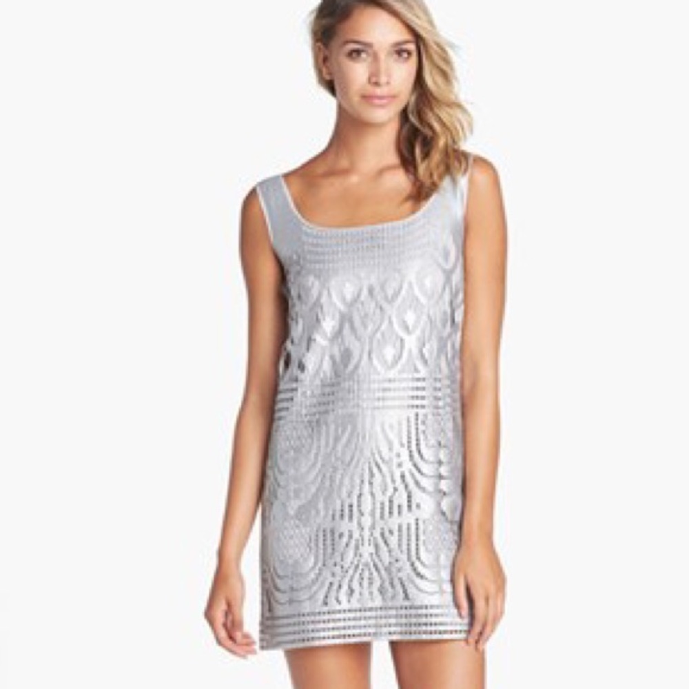 Lilly Pulitzer Arlington Foiled Lace Shift Dress