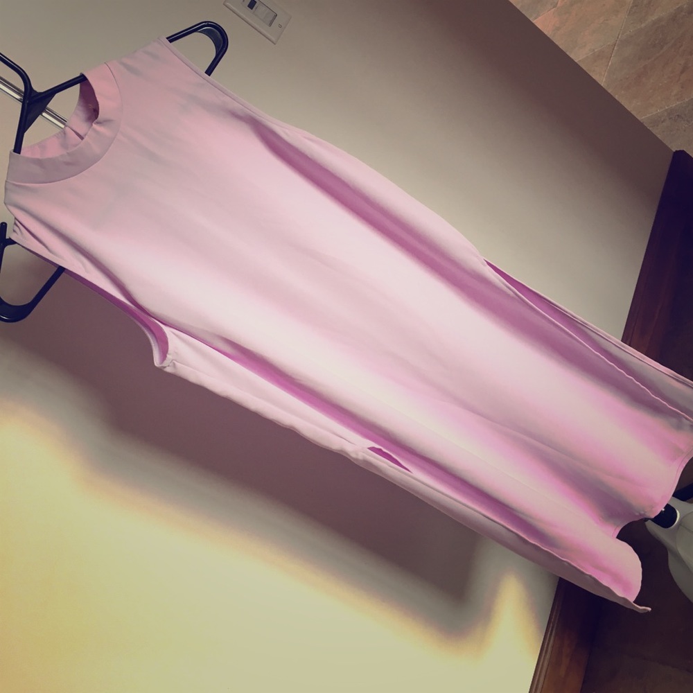 Lilac High Slit Long Blouse