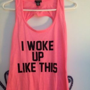Pink tank top