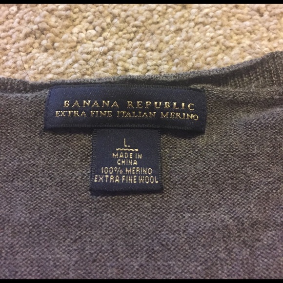 ✌️2 for $10/EUC Men's Banana Republic Brown Argyle Sweater - Picture 3 of 5