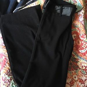 Black wide leg pants