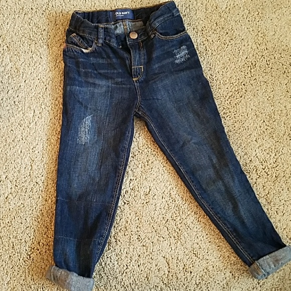 *SOLD* Bundle girls navy blue jeans - Picture 2 of 4