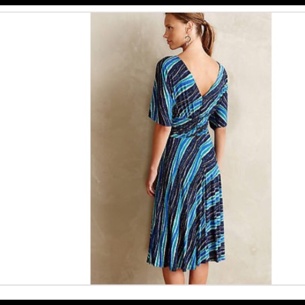 Anthropologie batwing sleeve dress