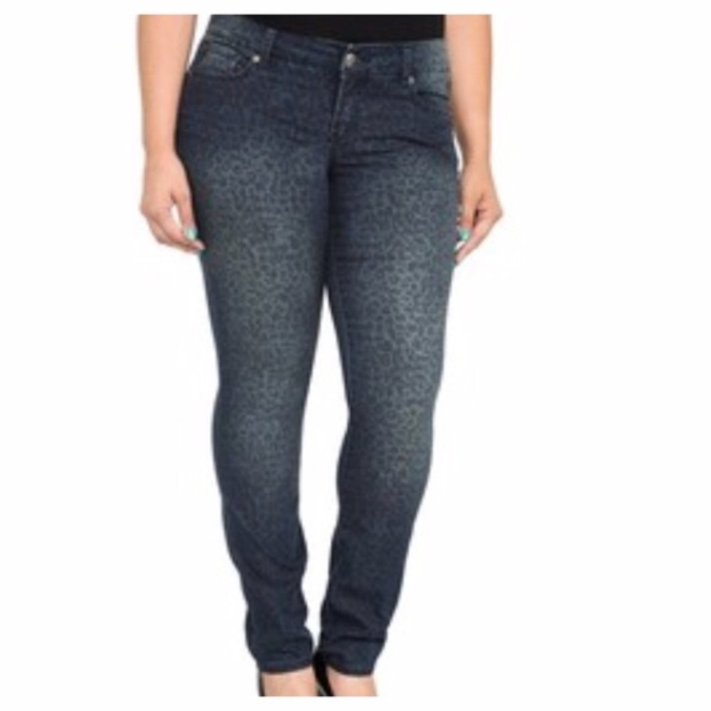 Torrid Leopard Print Skinny Jeans