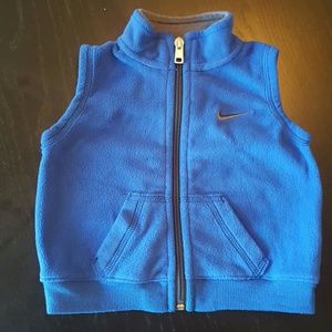 Niki toddler blue fleece  vest