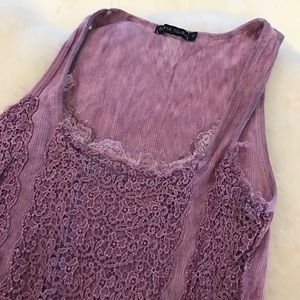 David Cline Tops - David Cline lavender lace tank David Cline Tops - David Cline lavender lace tank