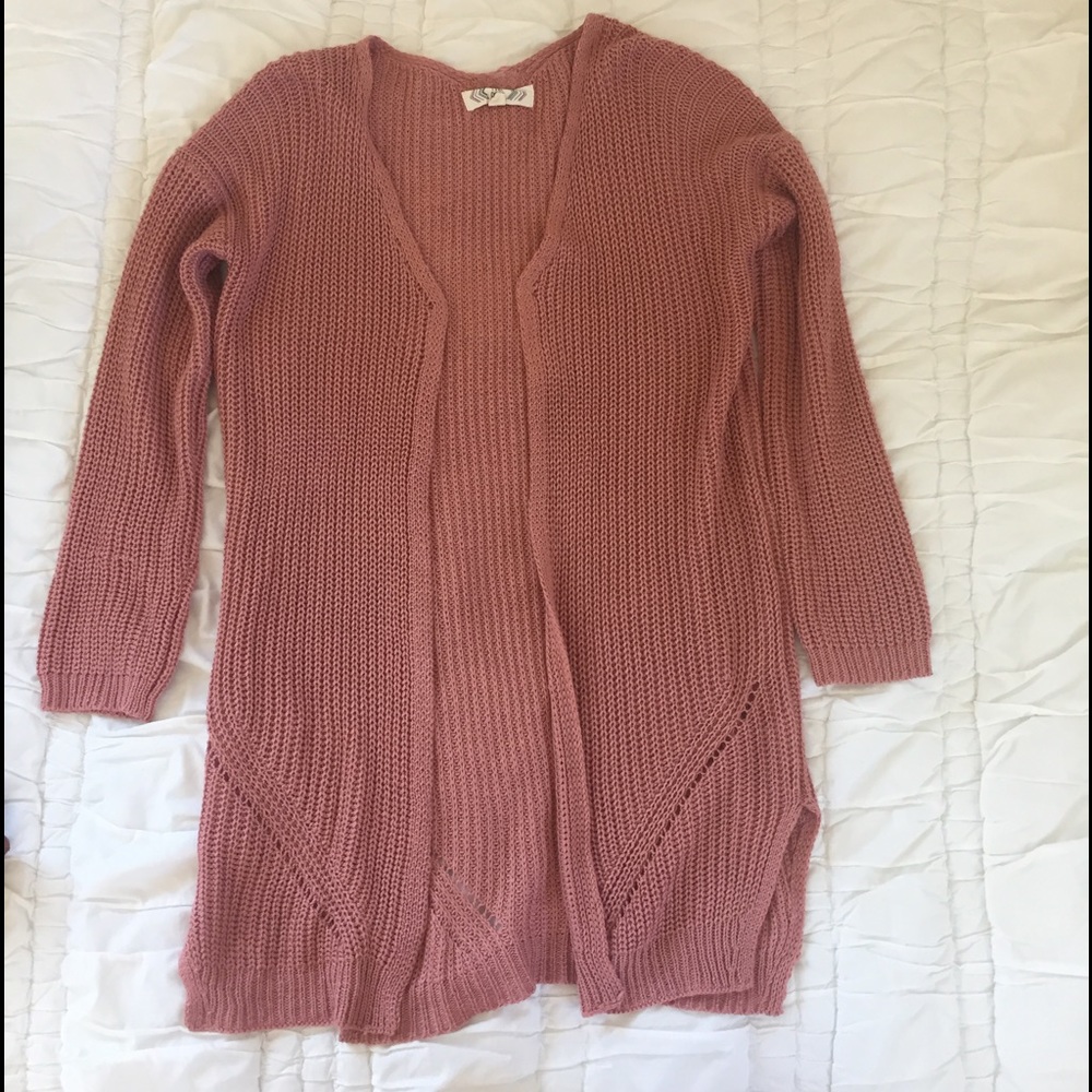 Blush knit cardigan
