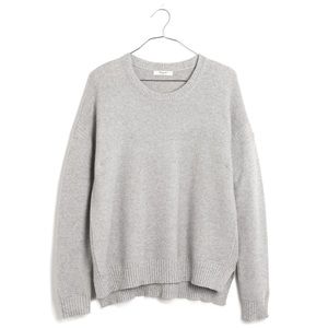 Madewell Texturework Sweater Extra Large XL Grey