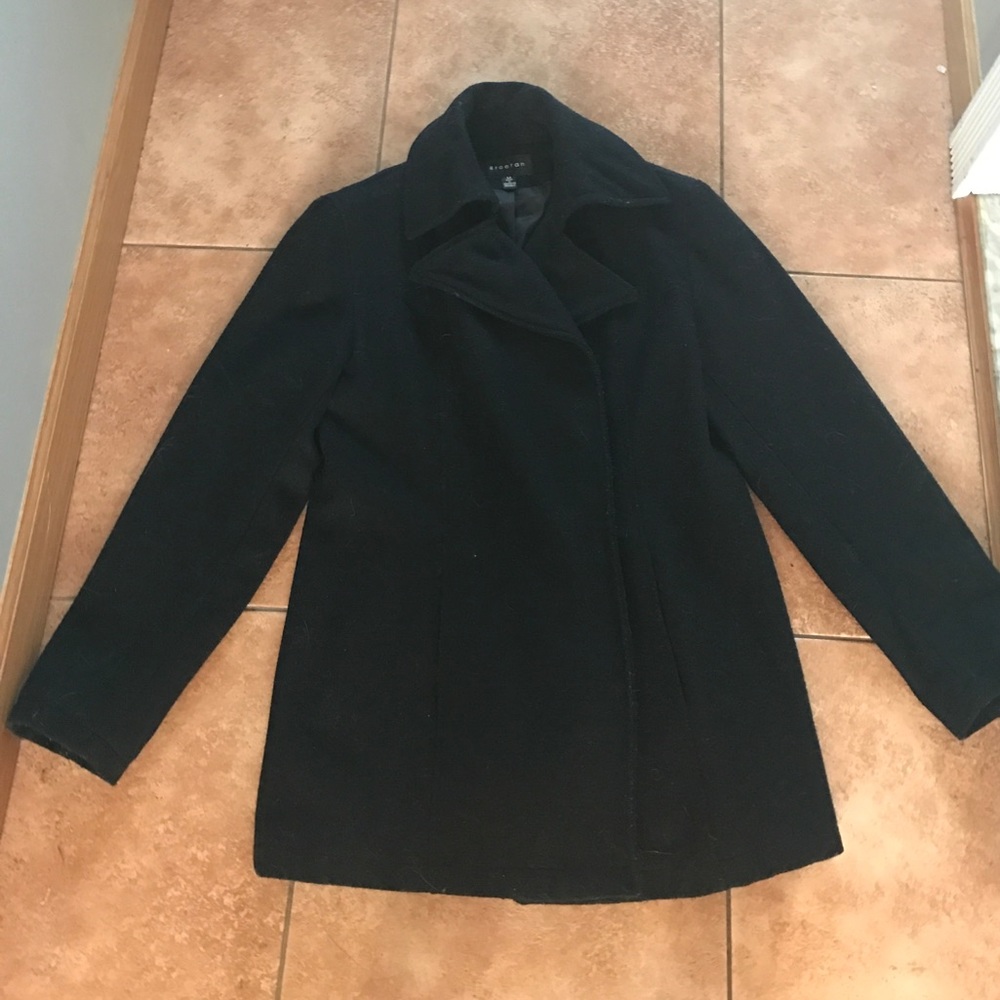 Braetan Black Pea Coat