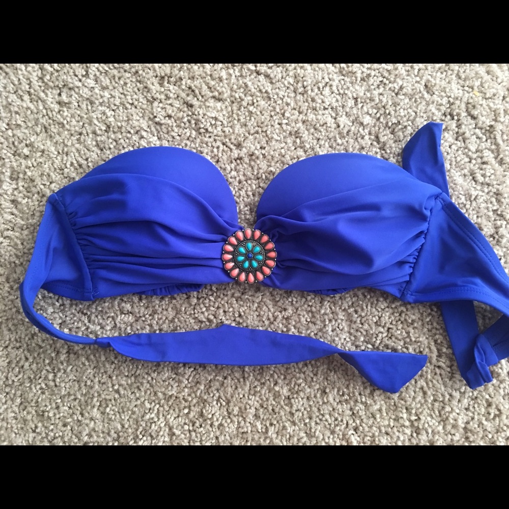 Bandeau bikini swimsuit top