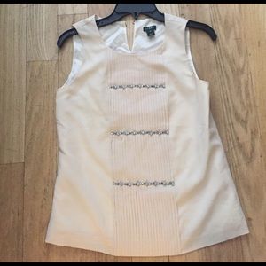 Beaded silk J.Crew shirt