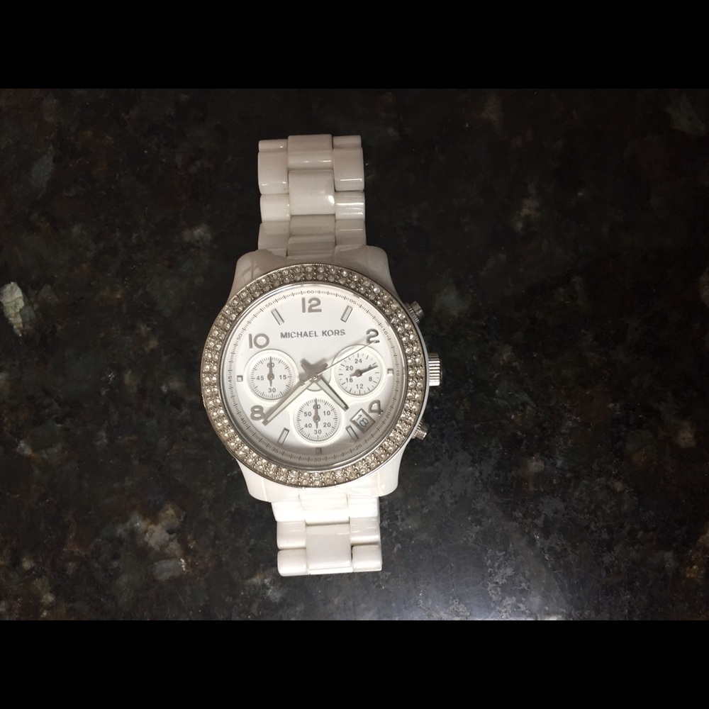 White Ceramic Michael Kors Watch