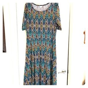 LulaRoe Ana Dress 3x, beautiful colors!
