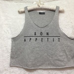 Popular basic tank top size L " Bon Appetit "