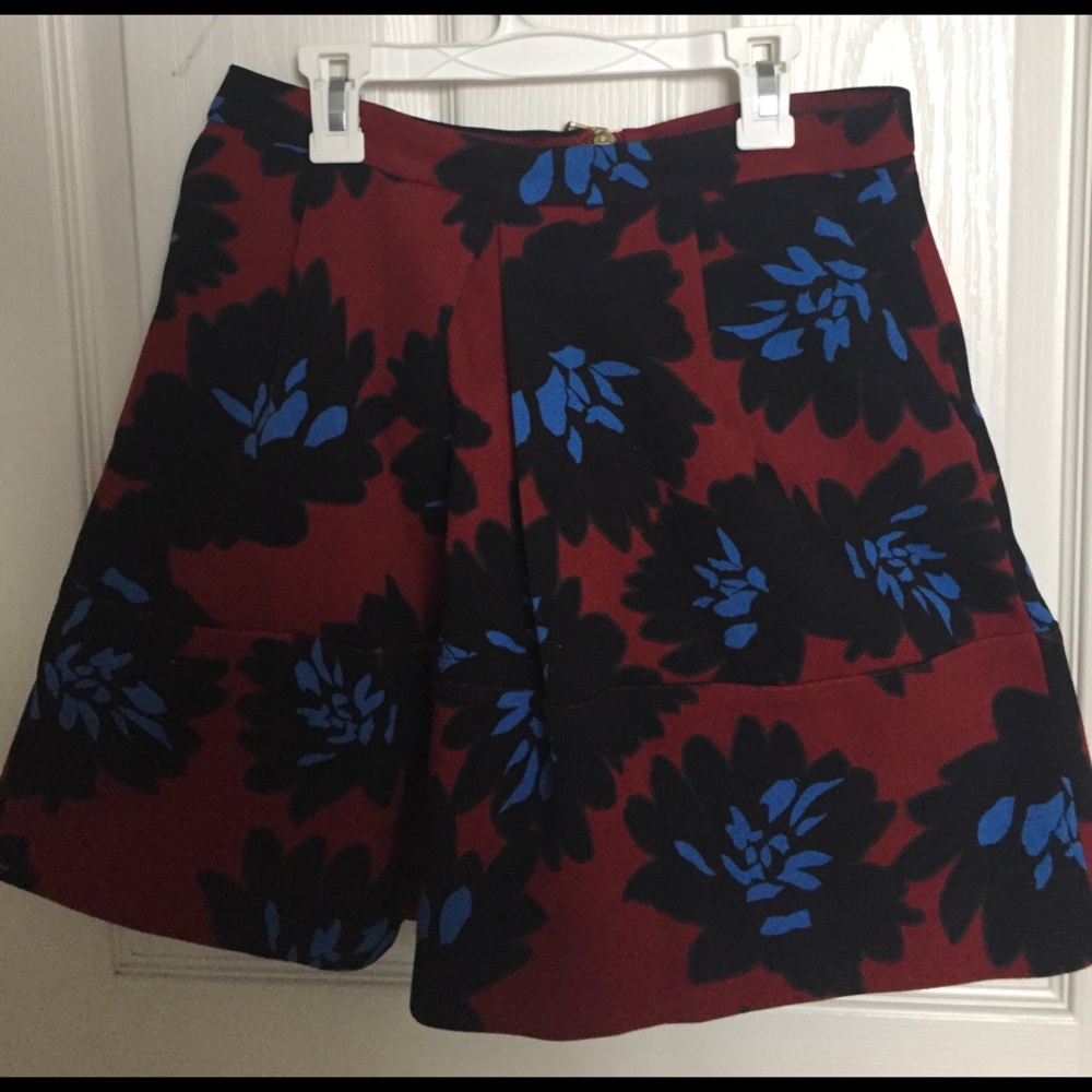 J Crew floral skirt